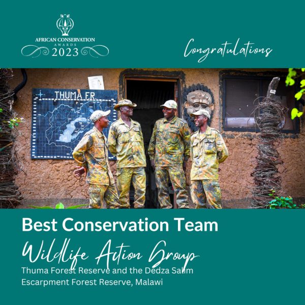 WAG Malawi gewinnt African Conservation Awards 2023 als „Bestes Naturschutz-Team“